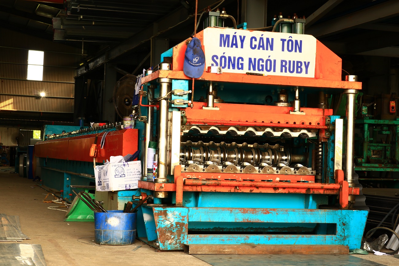 Máy tôn 11 sóng, 6 sóng, sóng gói ruby